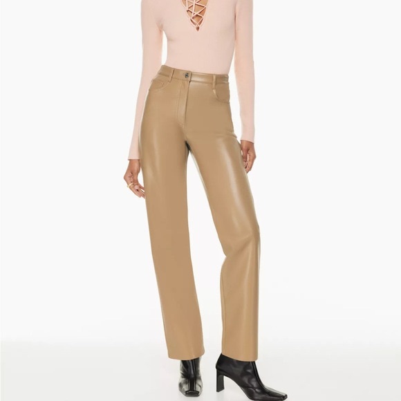 Wilfred | Aritzia Melina Vegan Leather Pants Size 6 - Picture 1 of 4